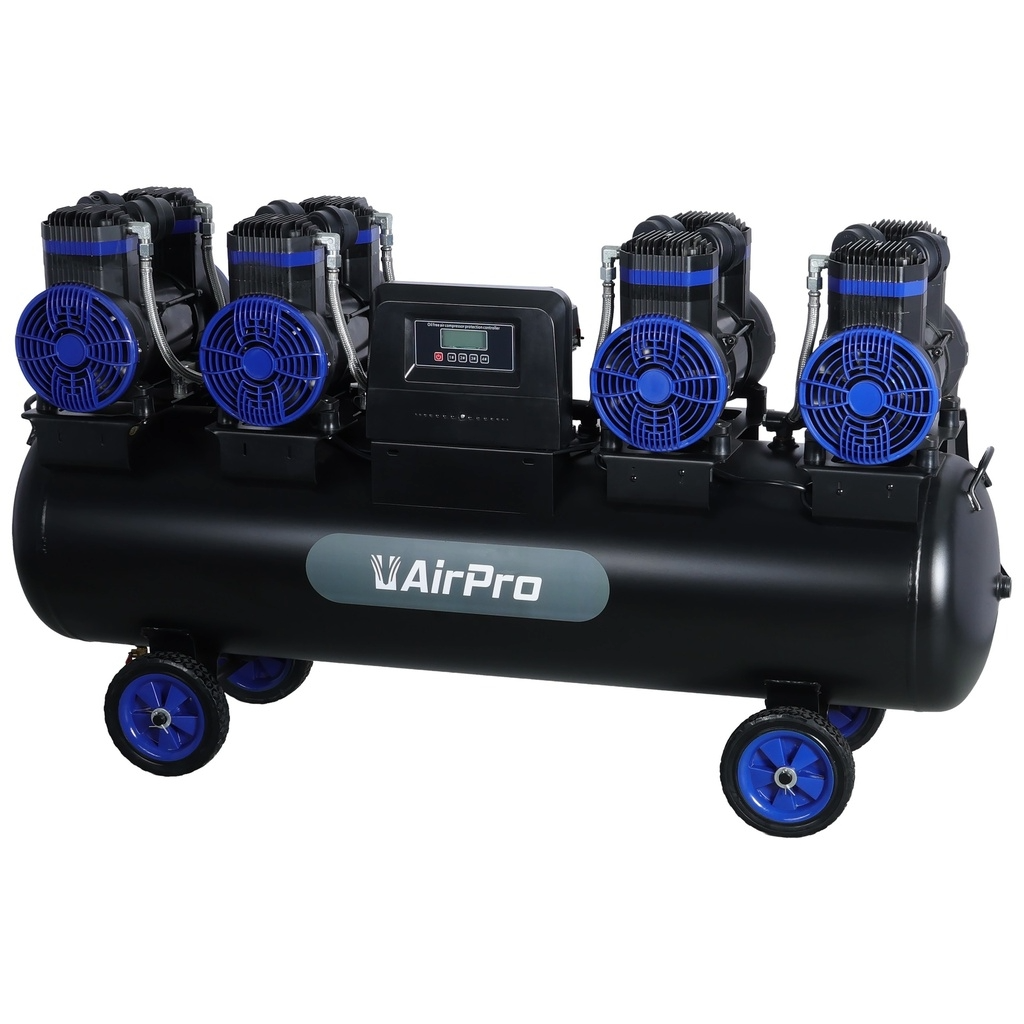 AirPro ölfreier Flüsterkompressor 135 L 12 bar 400 V – 640 L/min - CP63P4T135B12