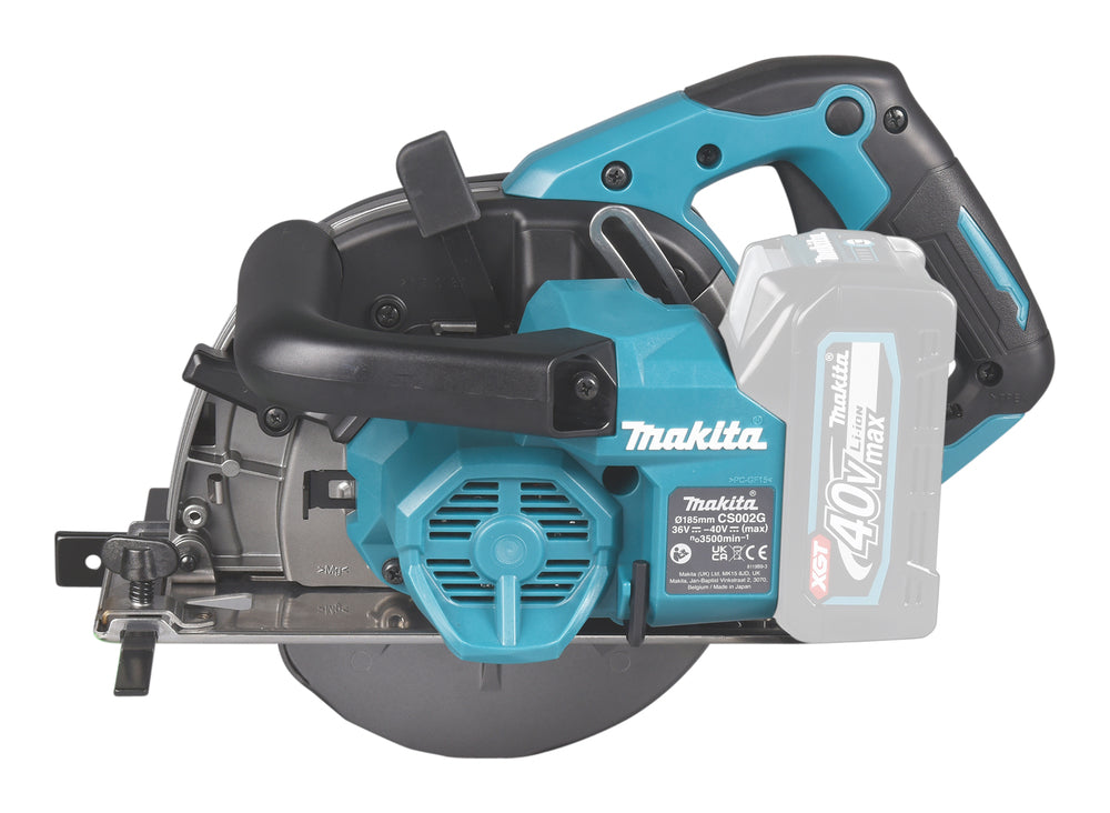 Makita Akku-Metallhandkreissäge – bürstenlos, mit Staubbox & Doppel-LED - CS002GZ