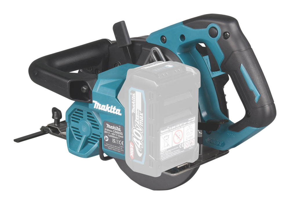 Makita Akku-Metallhandkreissäge – bürstenlos, mit Staubbox & Doppel-LED - CS002GZ