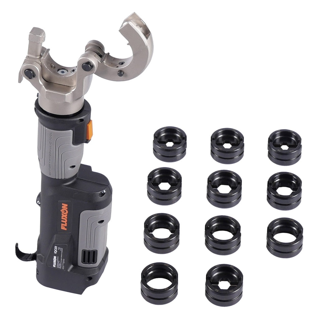 Fluxon 18V Profi Akku Hydraulische Crimpzange 18V inkl. 2x 2,0Ah Akkus