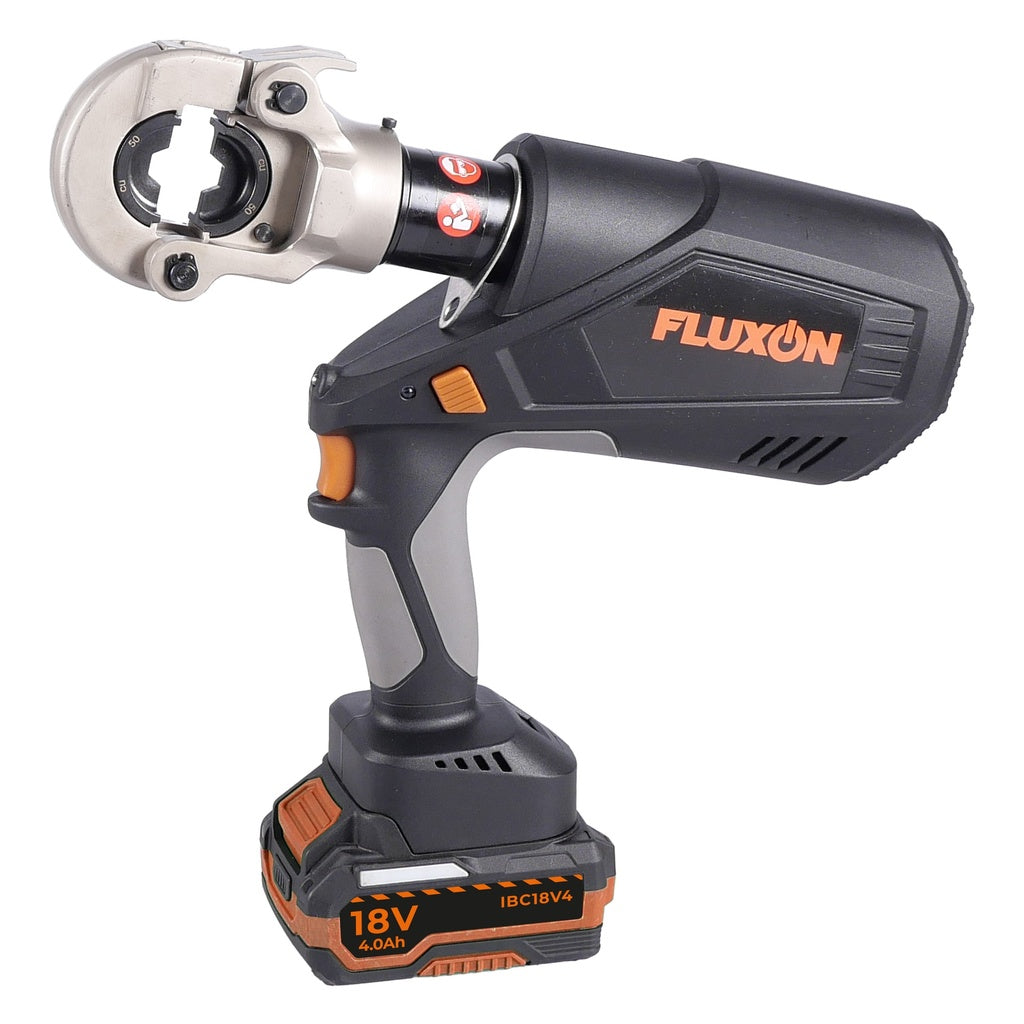 Fluxon 18V Profi Akku Hydraulische Kabelquetschzange 18V inkl. 2x