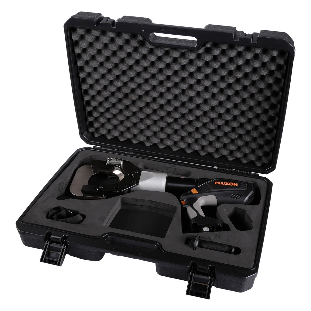 Fluxon 18V Profi Akku-hydraulischer Kabelschneider 105mm 120kN Akku Kabelschere 18V inkl. 2x 4,0Ah - ICC105B2