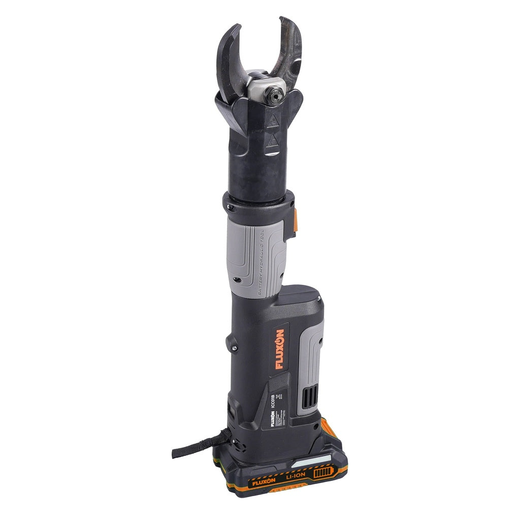 Fluxon 18V Profi Akku-hydraulischer Kabelschneider 40mm 30kN Kabelschneider, Kabelschere 18V inkl. 2x 2,0Ah - ICC01B2