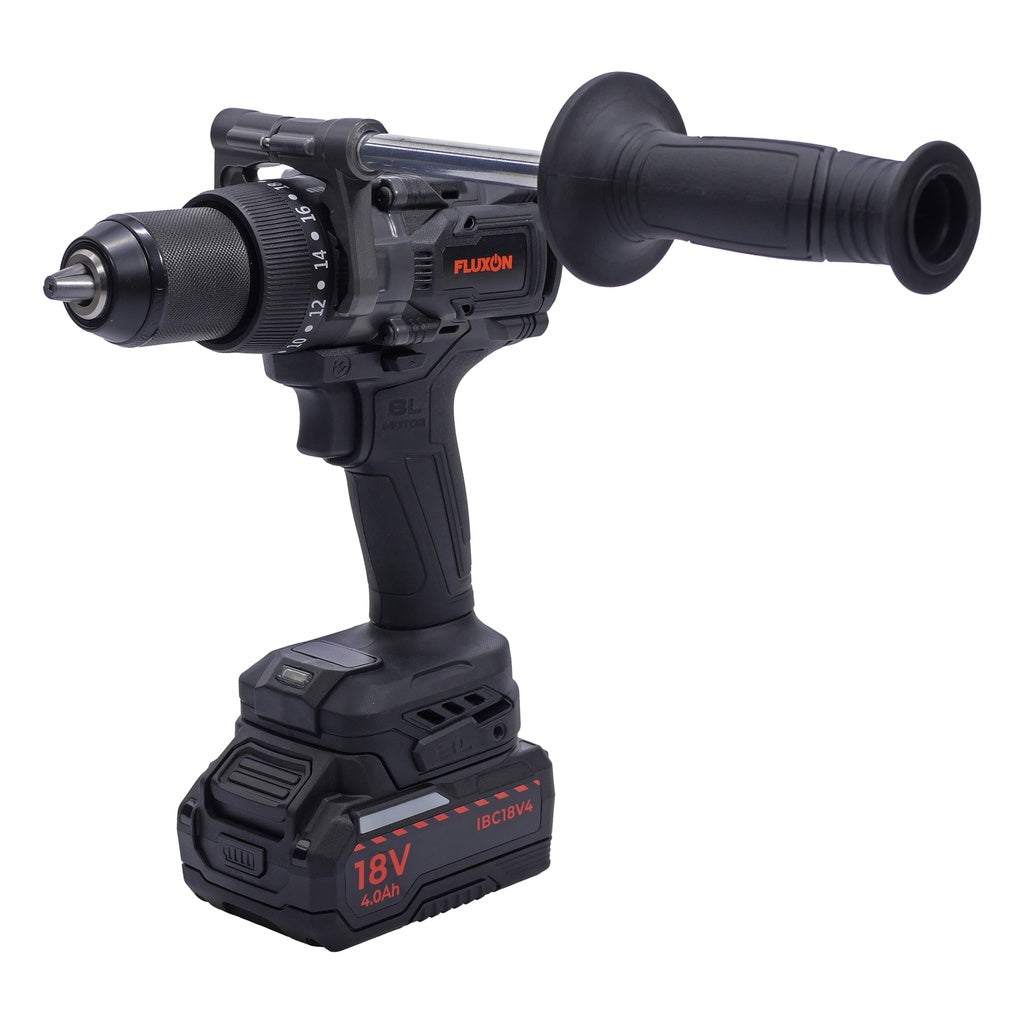 Fluxon 18V Profi Akkuschlagbohrschrauber, Brushless Schlagbohrmaschine