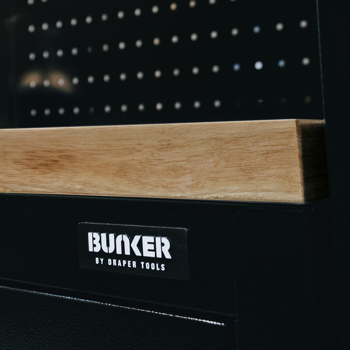 BUNKER 1960mm Modulare Werkstatteinrichtung Werkbank mit Hartholz-Arbeitsplatte - 11-teilig - D04488