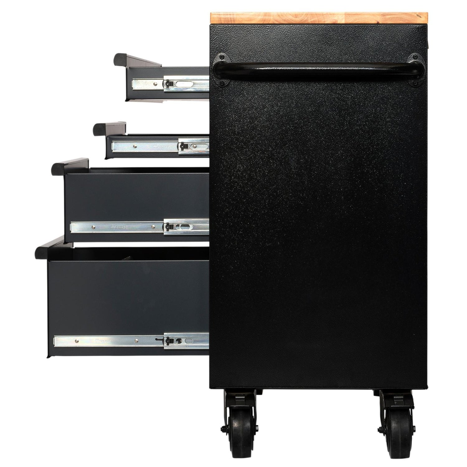 BUNKER Profi Werkbank 41 Zoll, 104 cm - Grau - Werkbank mit Schubladen - 7 - Werkbank mit Rollen - D08216