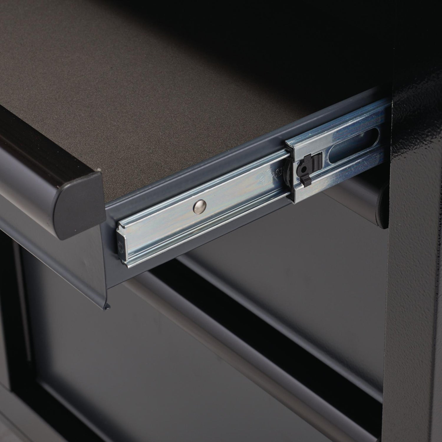 BUNKER Profi Werkbank 41 Zoll, 104 cm - Grau - Werkbank mit Schubladen - 7 - Werkbank mit Rollen - D08216