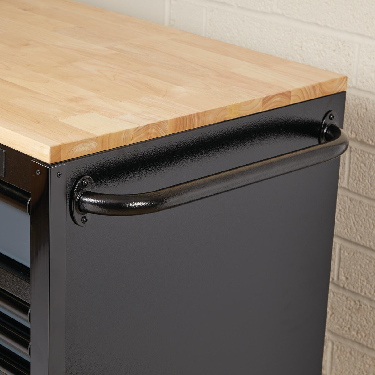 BUNKER Profi Werkbank mit Schubladen 56 Zoll, 155 cm - Grau - 56 Zoll, 155 cm - Werkbank mit Rollen - 10 Schubladen - D08227