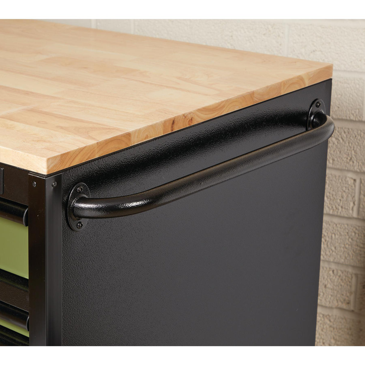 BUNKER Profi Werkbank mit Rollen 56 Zoll, 155 cm - Blau - Werkbank mit Schubladen - 10 Schubladen - D08236