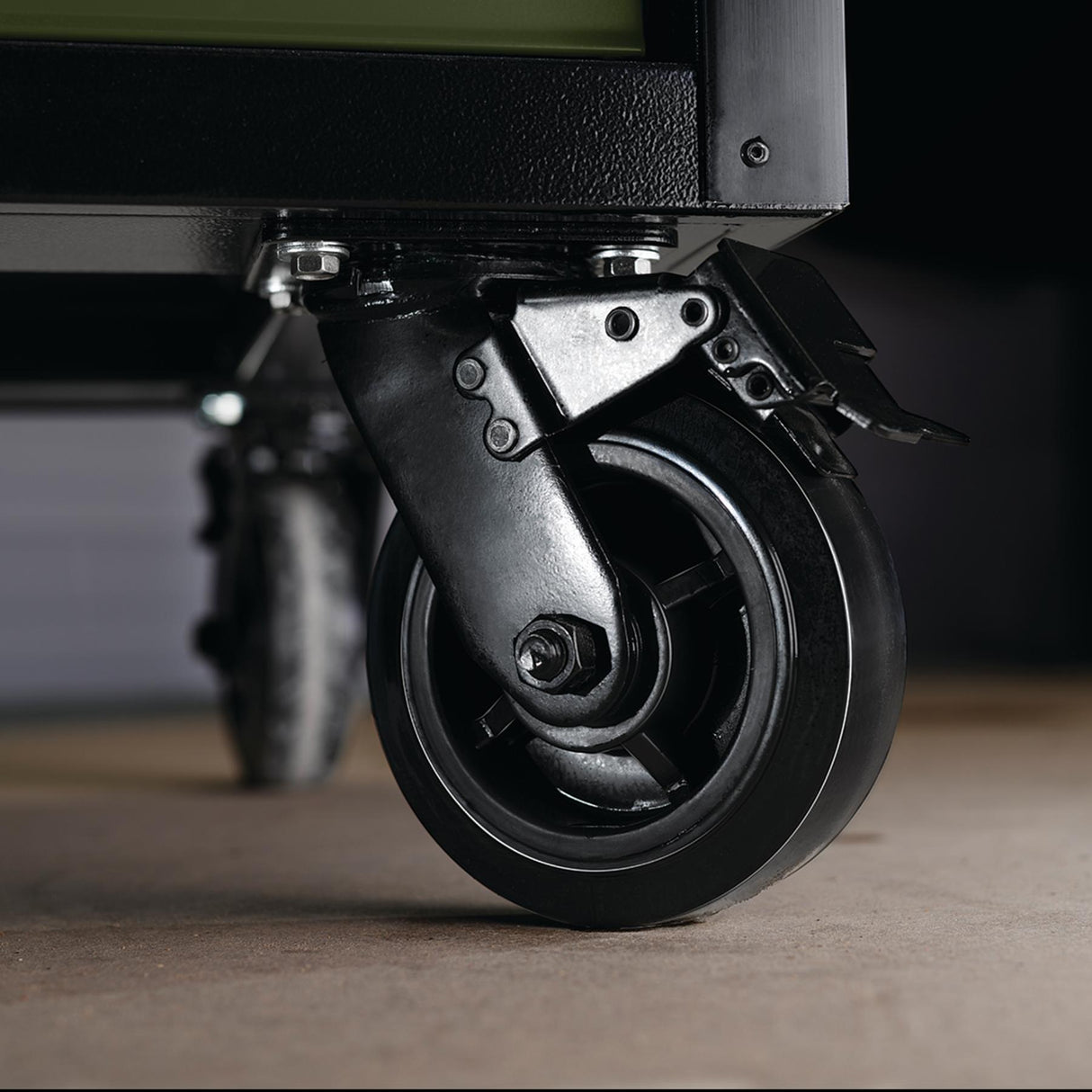 BUNKER Profi Werkbank mit Rollen 56 Zoll, 155 cm - Blau - Werkbank mit Schubladen - 10 Schubladen - D08236