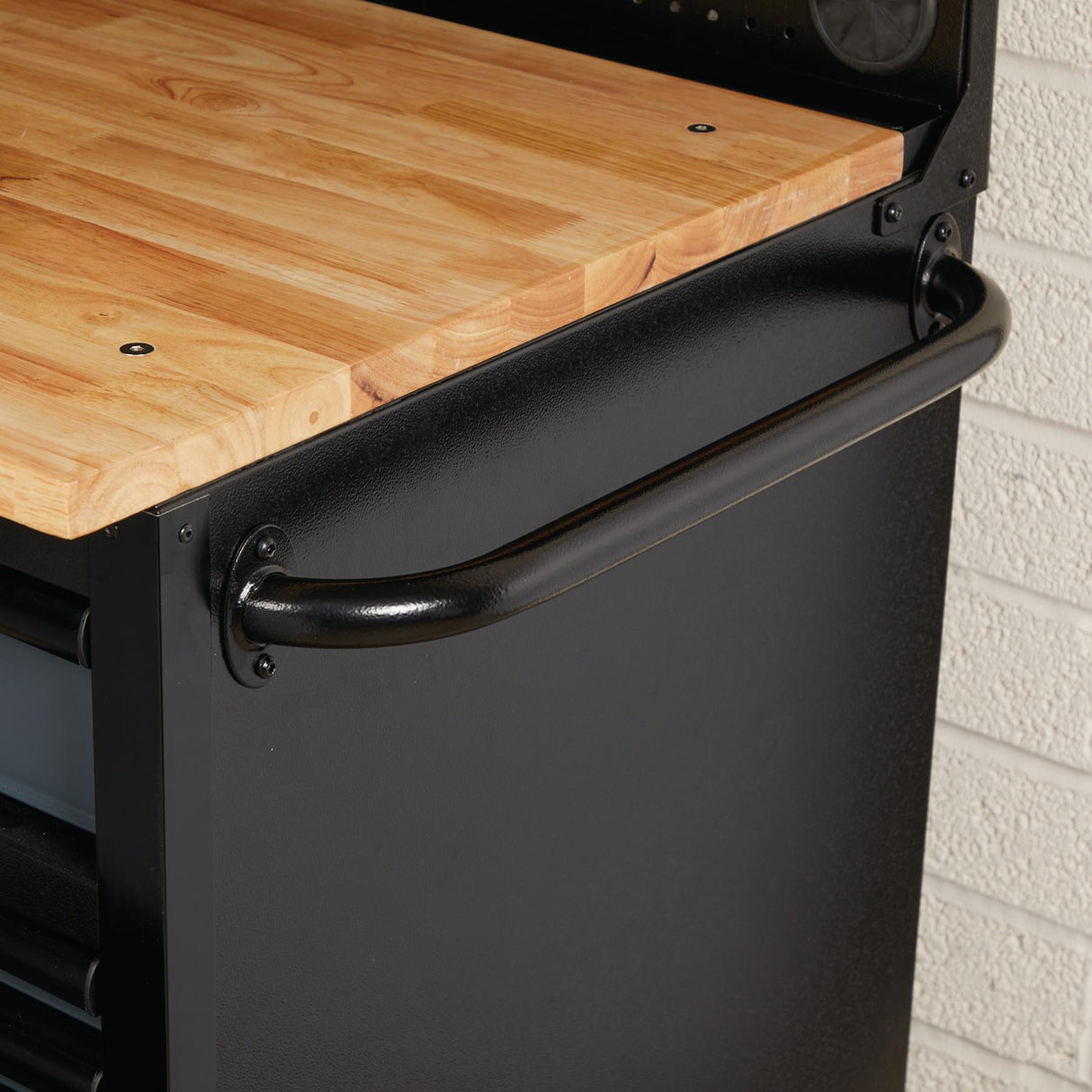 BUNKER Profi Werkbank mit Rückwand und Oberschränke 56 Zoll (142 cm) Werkbank mit Lochwand - D08242