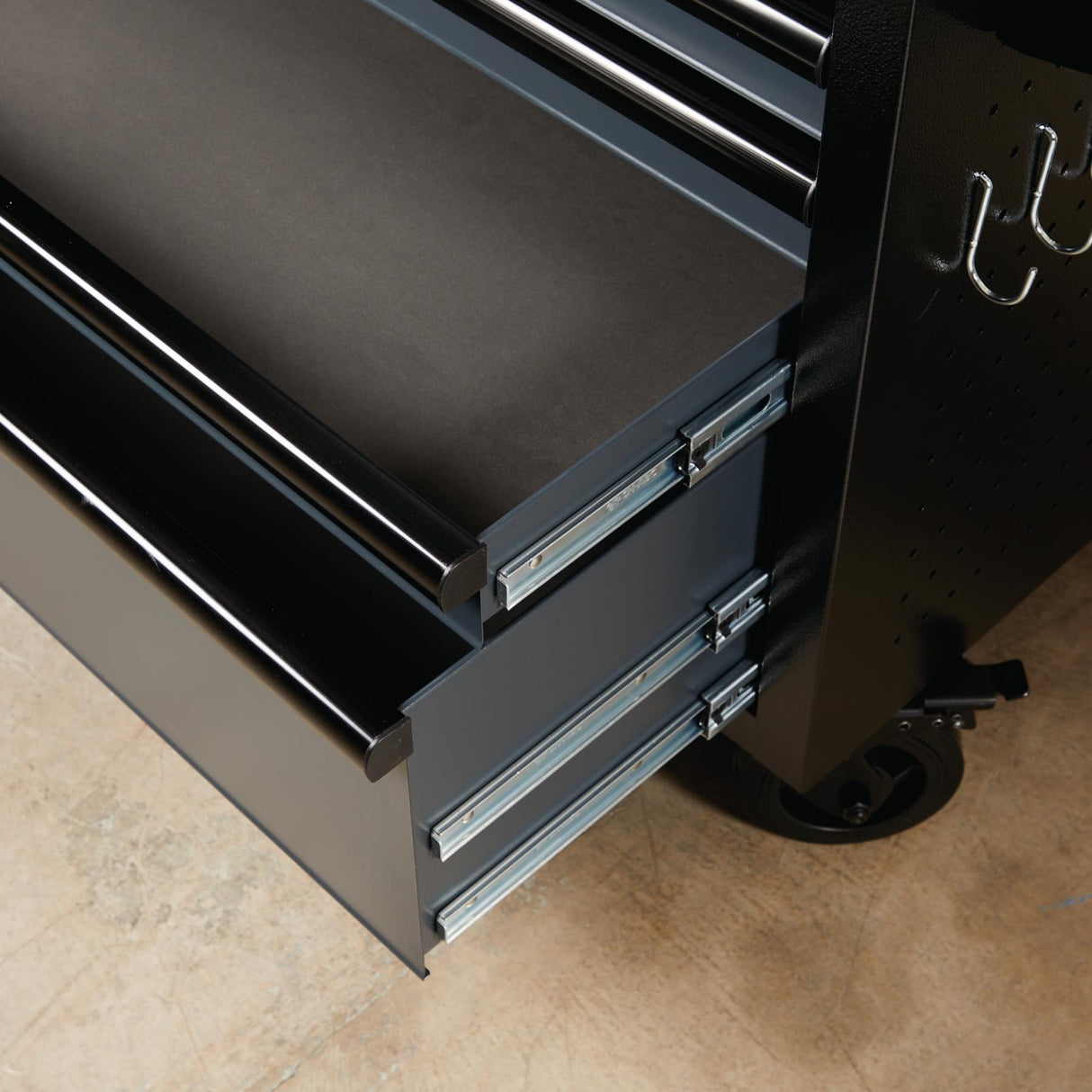 BUNKER Profi Werkbank mit Rollen 48 Zoll (122 cm) Grau - Multifunktionaler Werkbank mit Schubladen - D08251