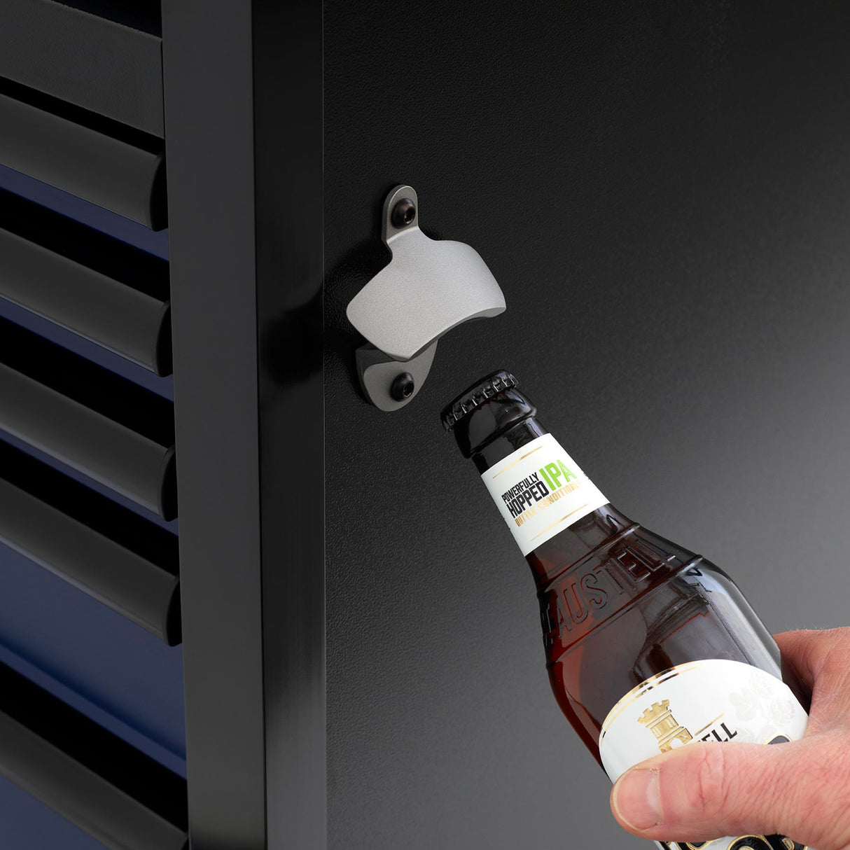 BUNKER Profi Werkbank mit Rollen 61 Zoll, 155 cm - Blau - Werkbank mit Schubladen - 15 Schubladen - D10747