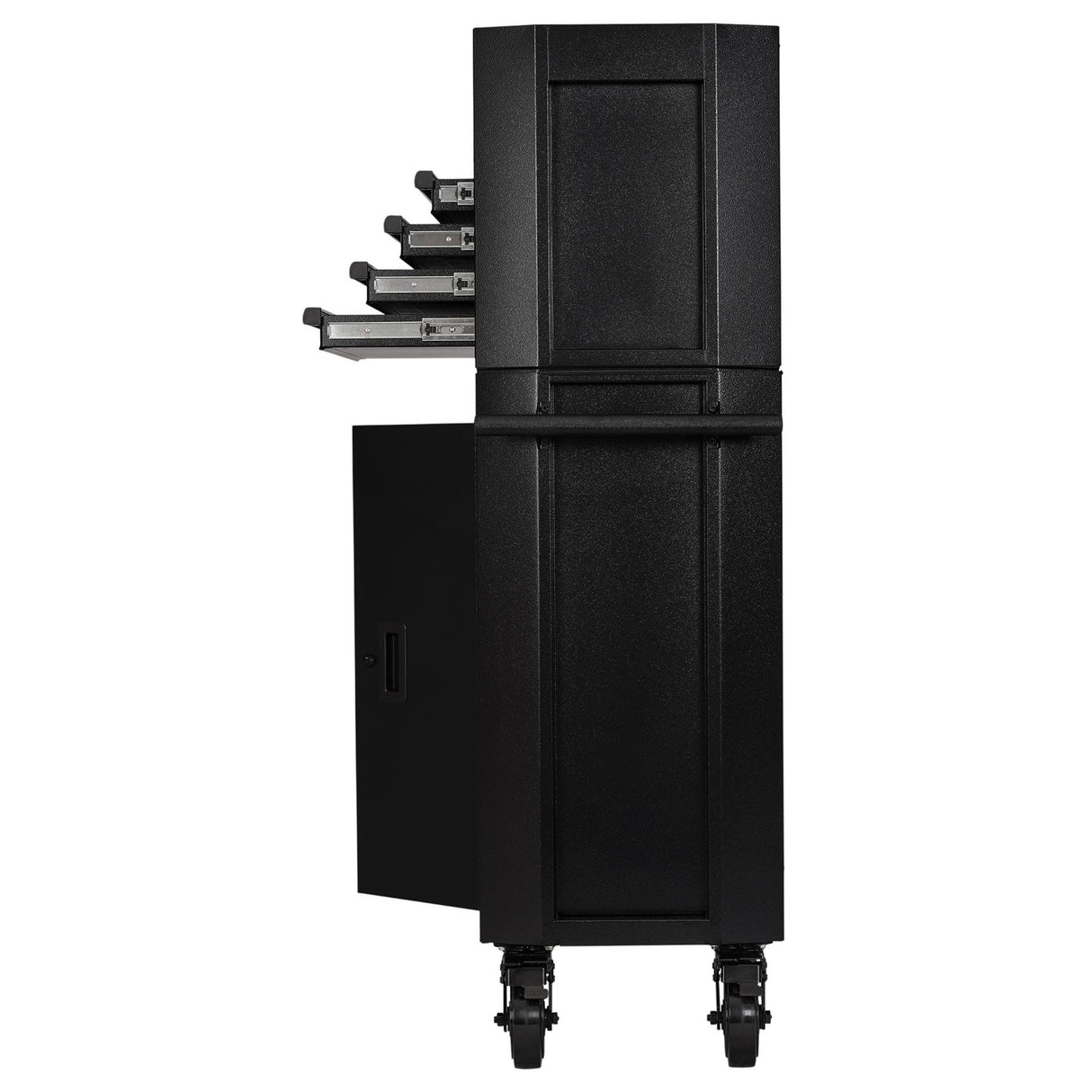 BUNKER Werkzeugwagen mit Topcase, 13 Soft-Close-Schubladen, 131cm, schwarz D24249