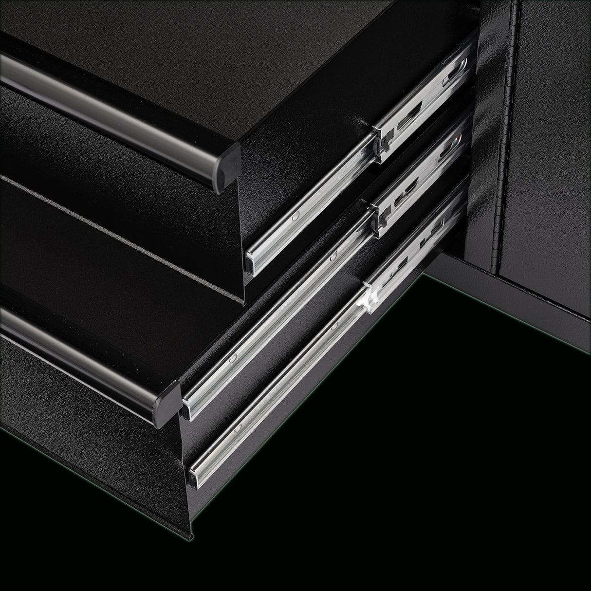 BUNKER Werkzeugwagen mit Topcase, 13 Soft-Close-Schubladen, 131cm, schwarz D24249