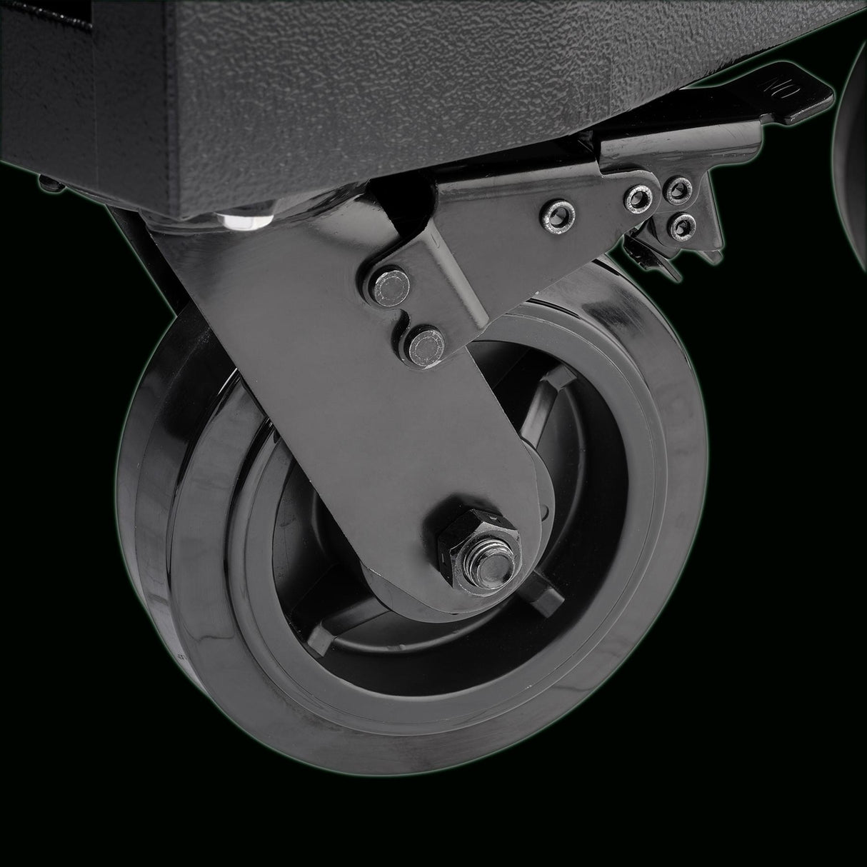 BUNKER Werkzeugwagen mit Topcase, 25 Soft-Close-Schubladen, 183cm, schwarz D24253