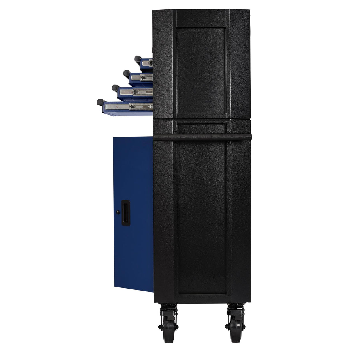 BUNKER Werkzeugwagen mit Topcase, 13 Soft-Close-Schubladen, 131cm, blau D24254