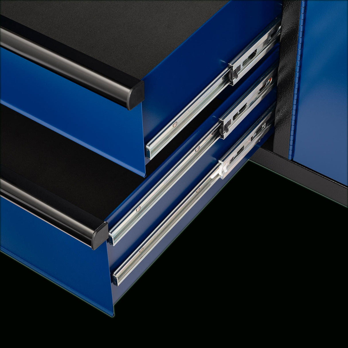 BUNKER Werkzeugwagen mit Topcase, 13 Soft-Close-Schubladen, 131cm, blau D24254