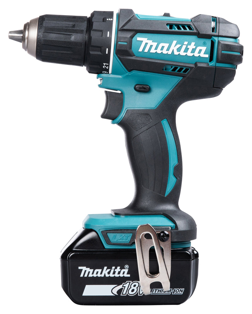 Makita Akku-Bohrschrauber 18V | 21 Drehmomentstufen, Vollmetall-Getriebe & XPT-Schutz - DDF482RFJ