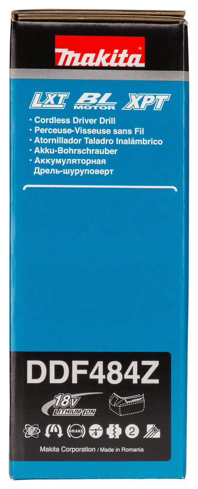 Makita Akku-Bohrschrauber 18V | kompakt 172 mm, Brushless & 21 Drehmomentstufen - DDF484Z