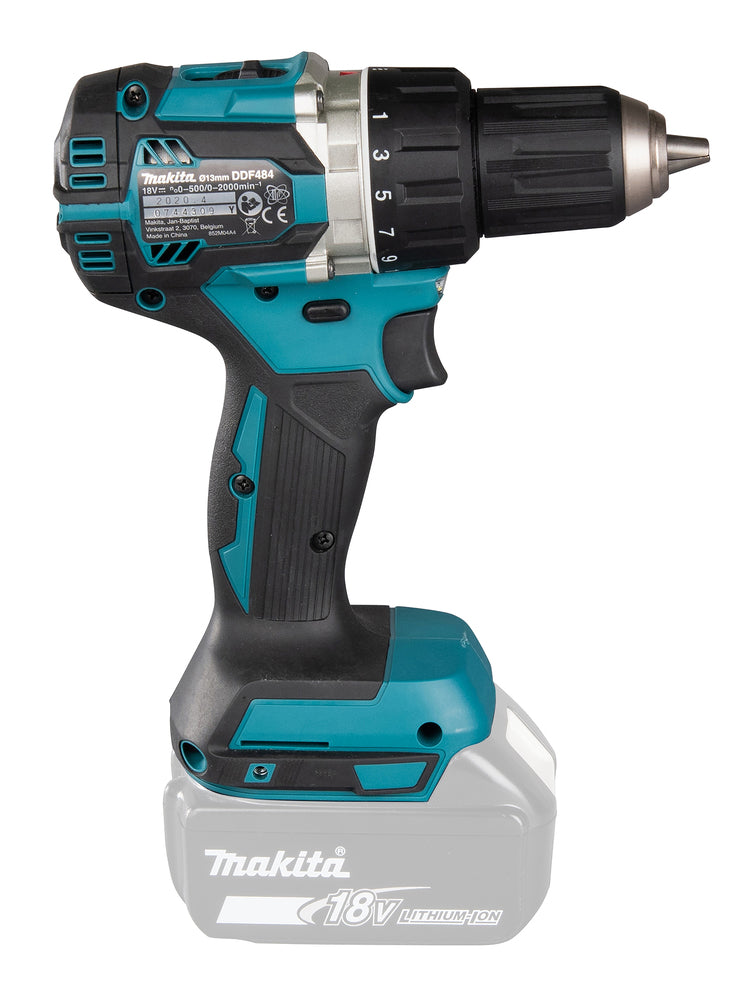 Makita Akku-Bohrschrauber 18V | kompakt 172 mm, Brushless & 21 Drehmomentstufen - DDF484Z