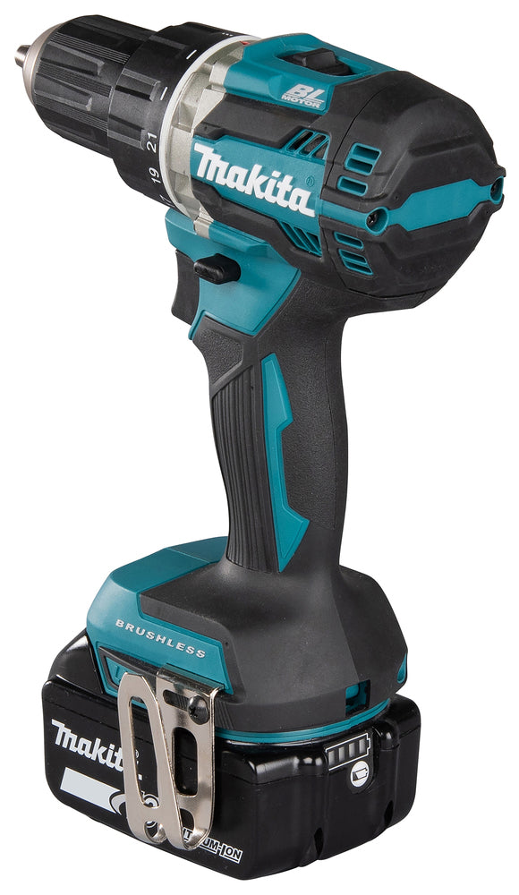 Makita Akku-Bohrschrauber 18V | kompakt 172 mm, Brushless & 21 Drehmomentstufen - DDF484RTJ