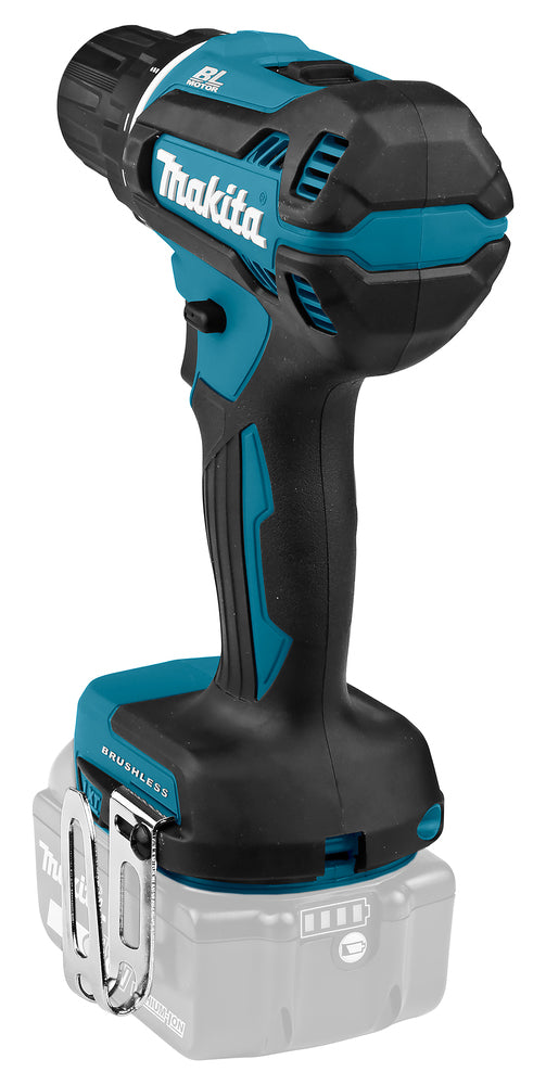 Makita Akku-Bohrschrauber 18V | Brushless, 21 Drehmomentstufen & Vollmetall-Getriebe - DDF485Z