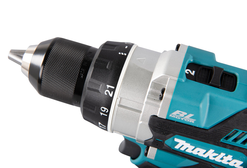 Makita Akku-Bohrschrauber 18V | Brushless, Vollmetall-Getriebe & Doppel-LED - DDF486RTJ