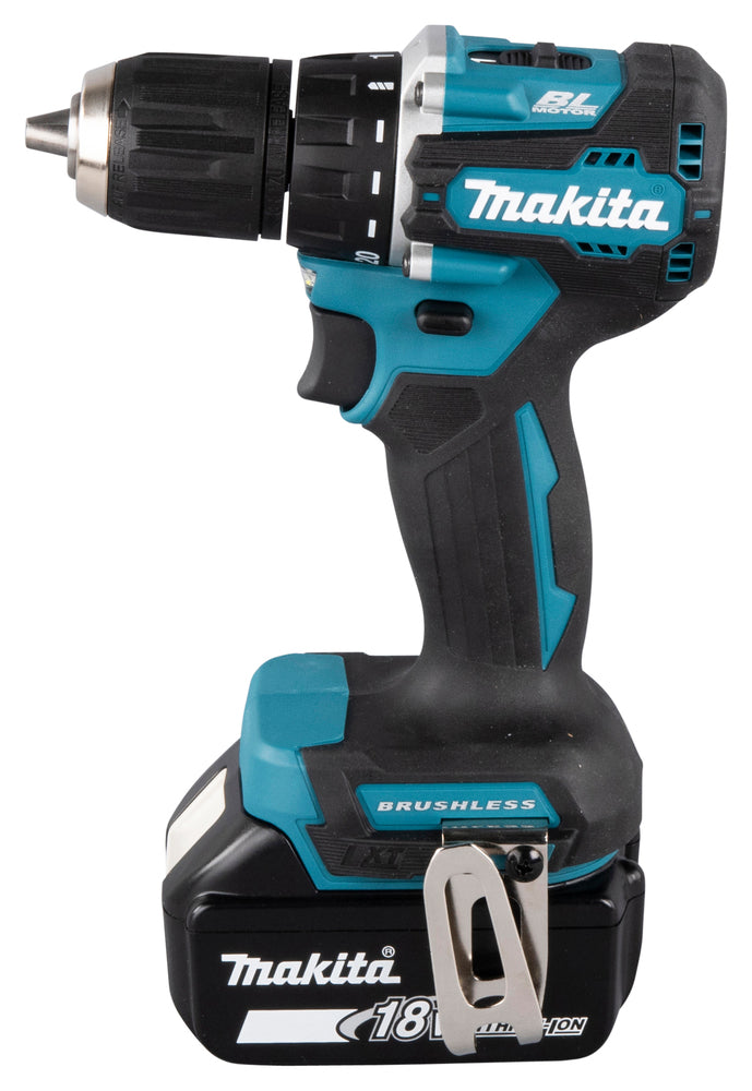 Makita Akku-Bohrschrauber 18V | ergonomischer Softgrip, kompakt & LED-Licht - DDF487RAJ