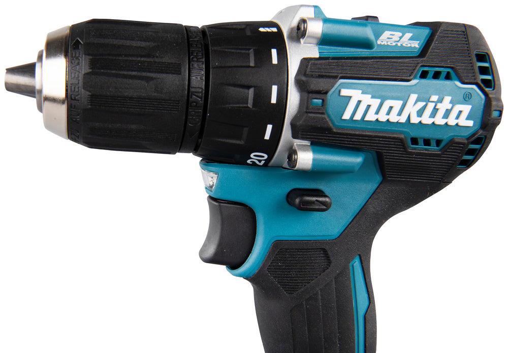 Makita Akku-Bohrschrauber 18V | ergonomischer Softgrip, kompakt & LED-Licht - DDF487RAJ