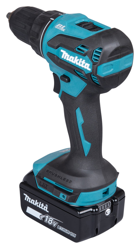 Makita Akku-Bohrschrauber 18V | 65 Nm Drehmoment, 2-Gang-Getriebe & LED-Licht - DDF490RFJ