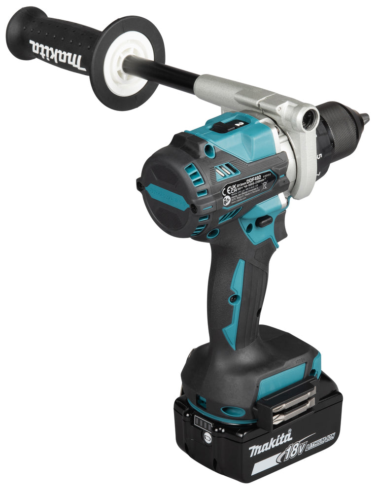 Makita Akku-Bohrschrauber 18V | Brushless, Vollmetall-Getriebe & Doppel-LED - DDF492RG3J