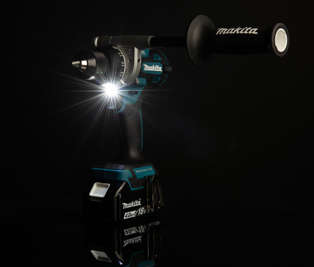 Makita Akku-Bohrschrauber 18V | Brushless, Vollmetall-Getriebe & Doppel-LED - DDF492RG3J