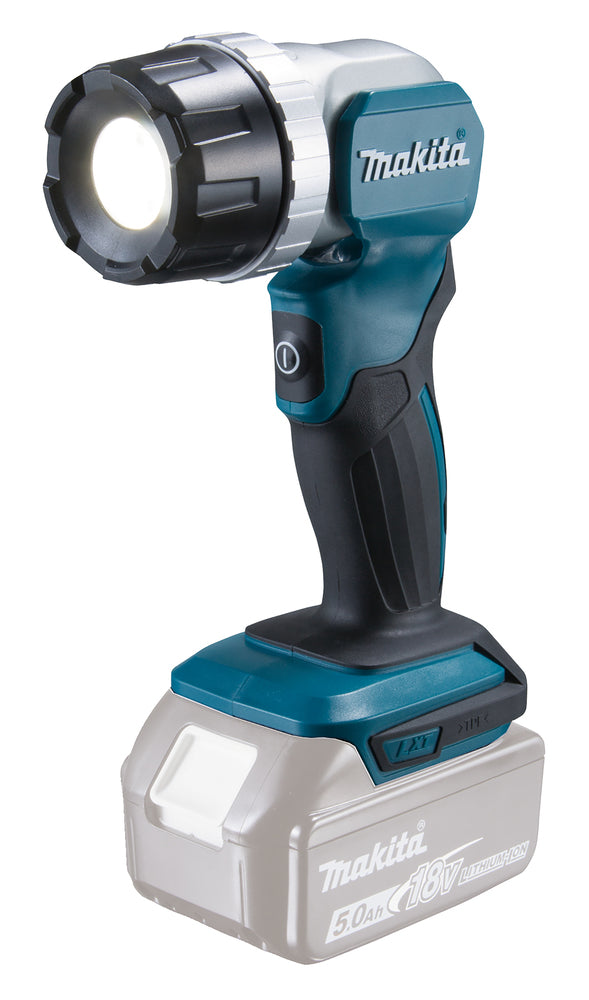 Makita LED-Akku-Handstrahler – Zoomfunktion, 12-fach verstellbarer Kopf & 26h Laufzeit (18V) - DEBDML808