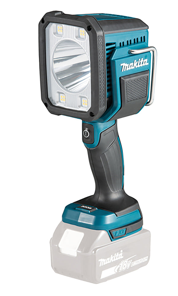 Makita LED-Akku-Handstrahler 18V | 1.250 lm, 640 m Reichweite & bis zu 10 Std. Leuchtdauer - DEBDML812