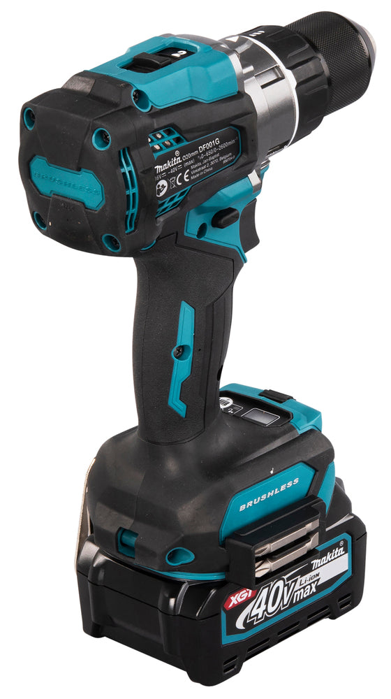 Makita Akku-Bohrschrauber 40V max | inkl. 2x 2,5 Ah Akkus, Schnellladegerät & MAKPAC Gr. 3 - DF001GD201