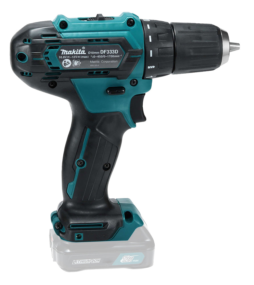 Makita Akku-Bohrschrauber 18V | kompakt & vielseitig mit 34 Nm Drehmoment - DF333DZ