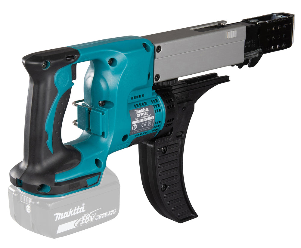 Makita Akku-Magazinschrauber 18V | für gegurtete Schrauben 25–55 mm - DFR550Z