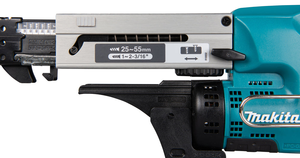 Makita Akku-Magazinschrauber 18V | für gegurtete Schrauben 25–55 mm - DFR550Z