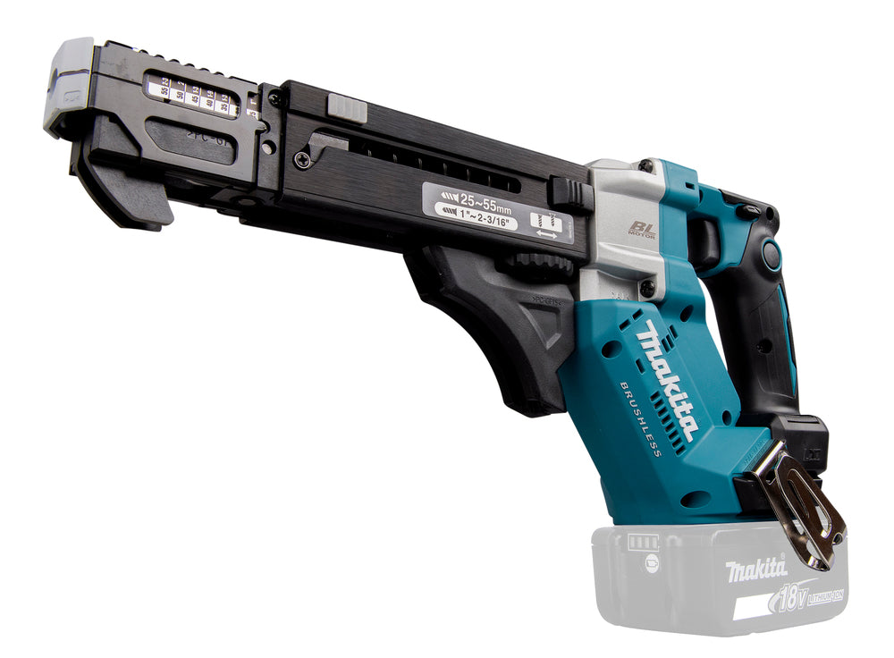 Makita Akku-Magazinschrauber 18V | Brushless mit Push-Drive & XPT für Schrauben 25–55 mm - DFR551Z