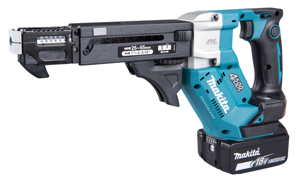 Makita Akku-Magazinschrauber 18V | Brushless mit Push-Drive für Schrauben 25–55 mm - DFR552Z