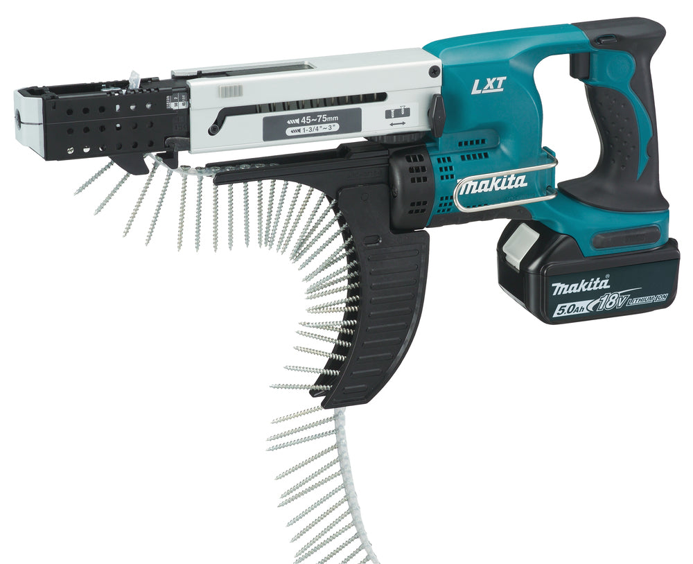 Makita Akku-Magazinschrauber 18V | für gegurtete Schrauben 45–75 mm - DFR750RTE