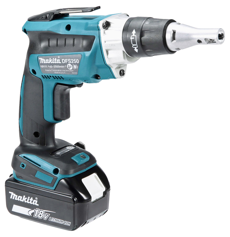 Makita Akku-Schnellbauschrauber 18V | Brushless mit Push&Drive-Technologie & LED - DFS250Z