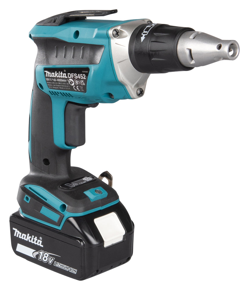 Makita Akku-Schnellbauschrauber 18V | Brushless mit Push&Drive-Technologie - DFS452RTJ
