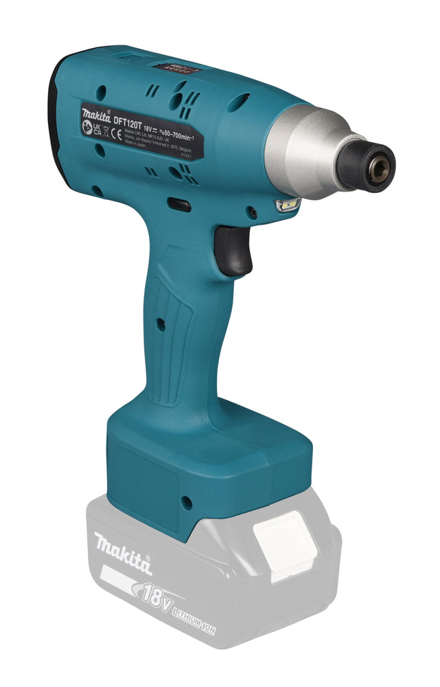Makita Akku-Abschaltschrauber 18V | Brushless mit App-Steuerung & Display - DFT120TMZ