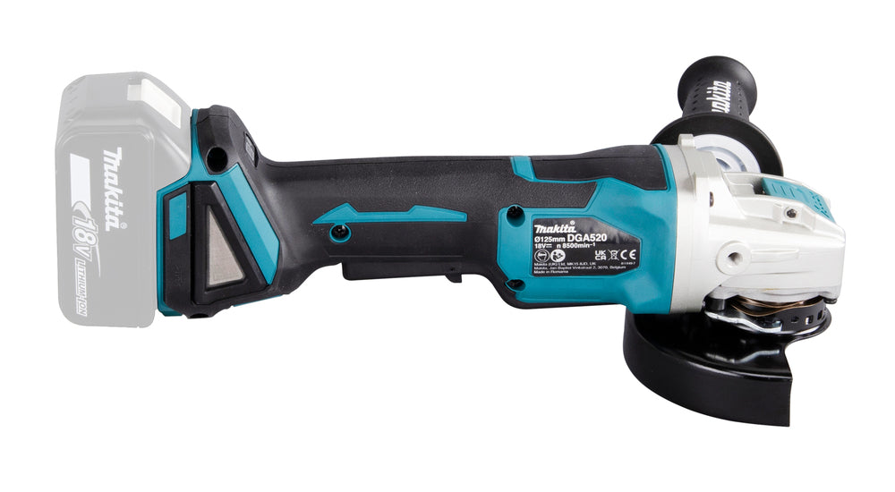 Makita Akku-Winkelschleifer 18V | 125 mm | X-LOCK - DGA520ZX1