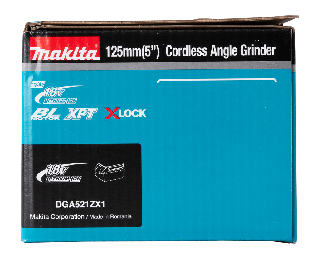 Makita Akku-Winkelschleifer 18V | 125 mm | X-LOCK - DGA521ZX1