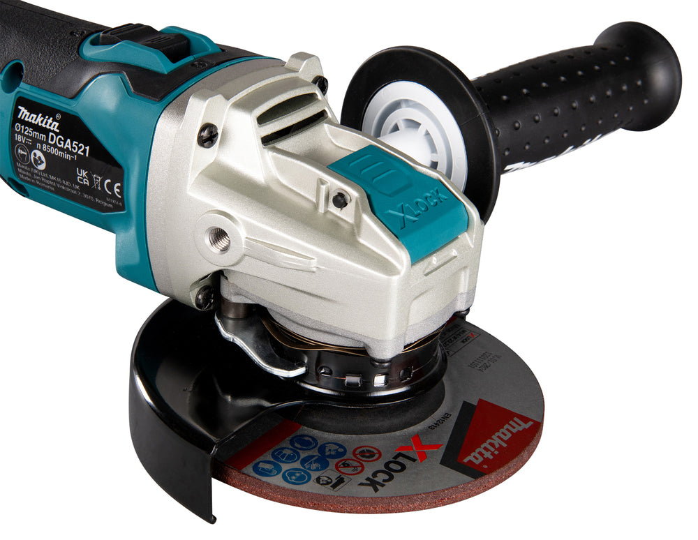 Makita Akku-Winkelschleifer 18V | 125 mm | X-LOCK - DGA521ZX1