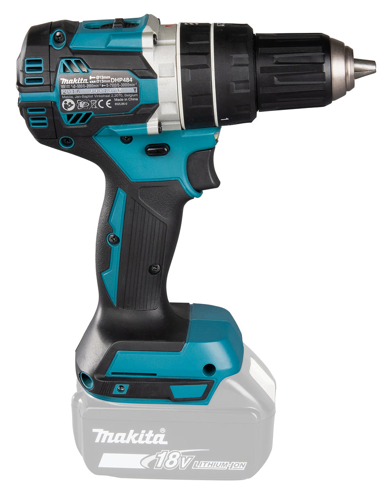 Makita Akku-Schlagbohrschrauber – 18V, 65 Nm Drehmoment, bürstenlos & kompakt - DHP484Z