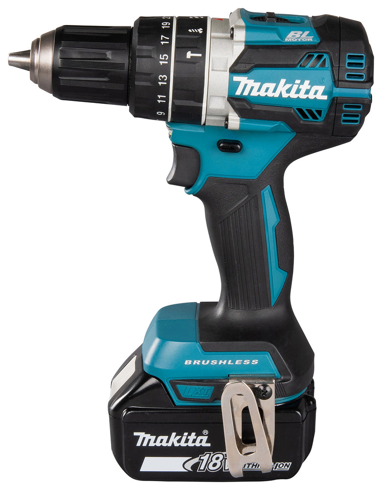 Makita Akku-Schlagbohrschrauber – 18V, 65 Nm Drehmoment, bürstenlos & robust - DHP484RTJ